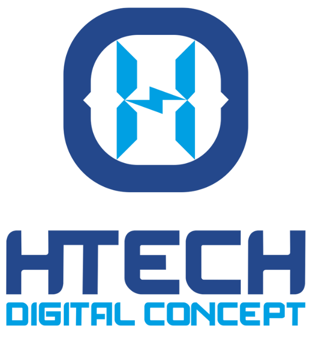 Htech digital concept logo