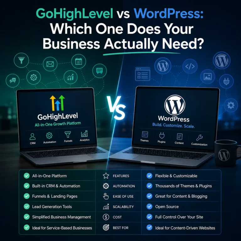 gohighlevel vs wordpress comparison